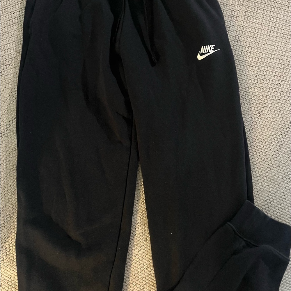 Nike Black Joggers with White Logo